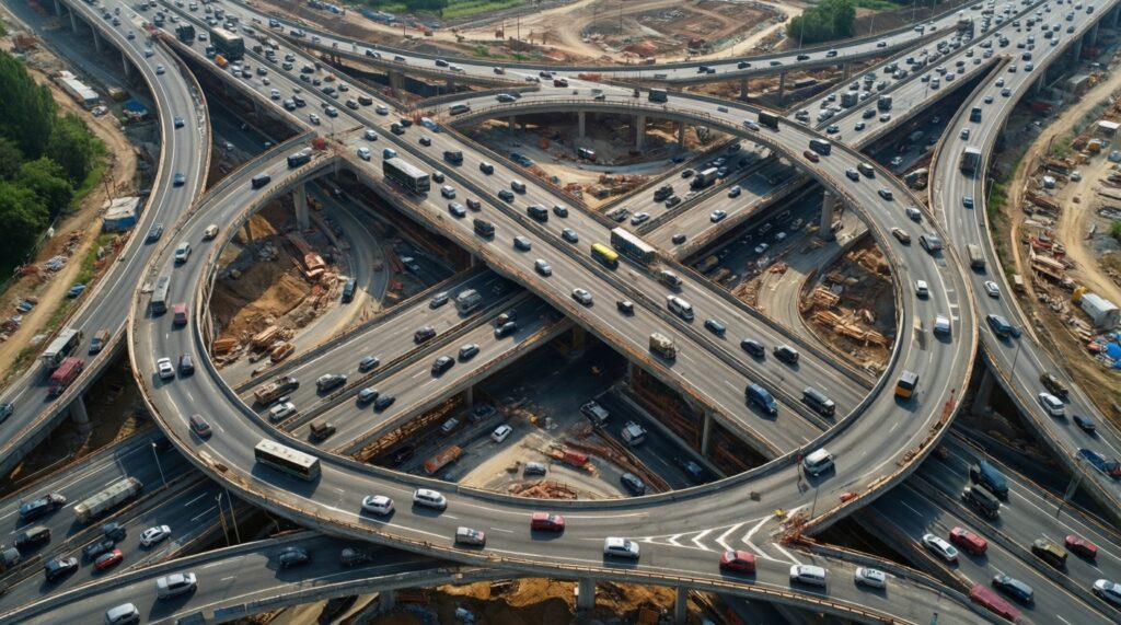 Новые транспортные развязки, ремонт дорог и изменения в маршрутах общественного транспорта - иллюстрация