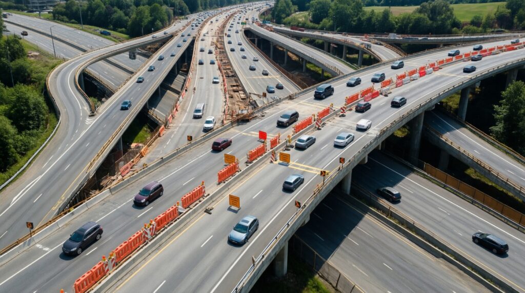 Новые транспортные развязки, ремонт дорог и изменения в маршрутах общественного транспорта - иллюстрация